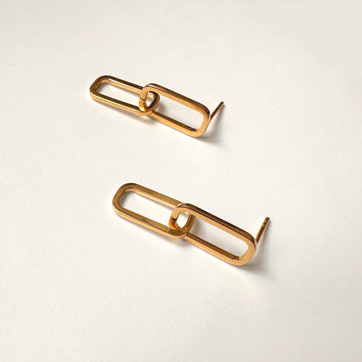 Linking | Dangling Link Earrings