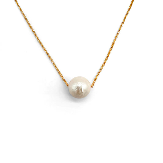 Perla | Round Pearl Necklace