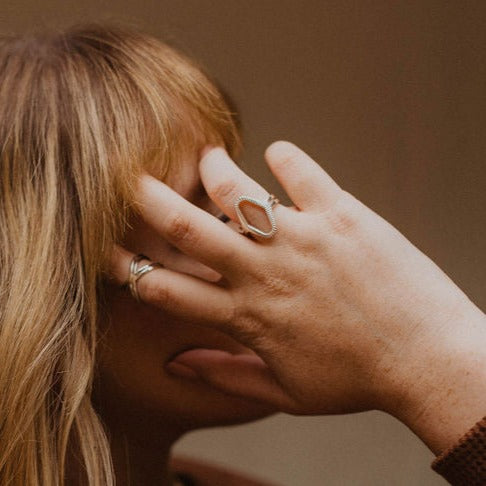Snake Bite | Geometric Ring