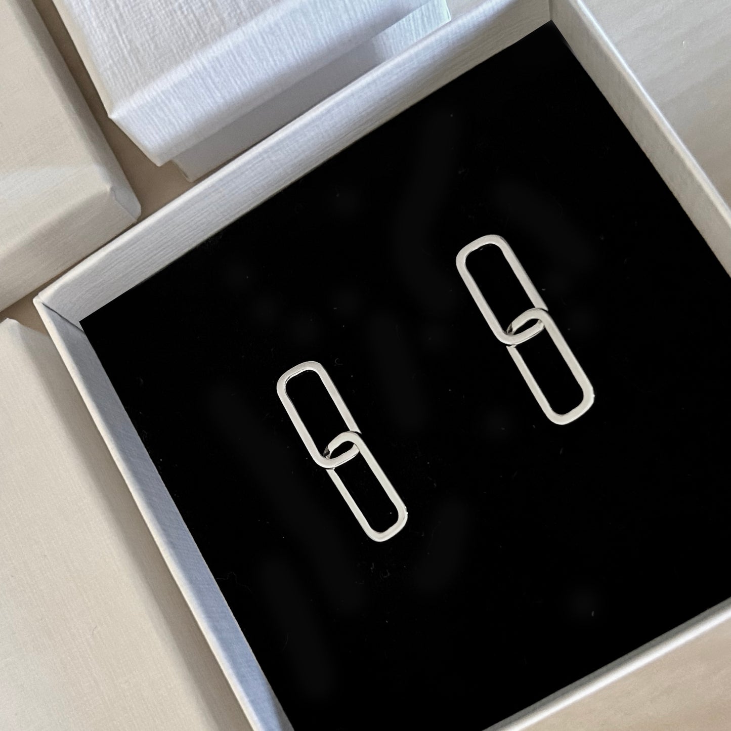Linking | Dangling Link Earrings