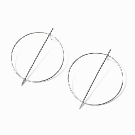 Olive | Circle Line Earrings
