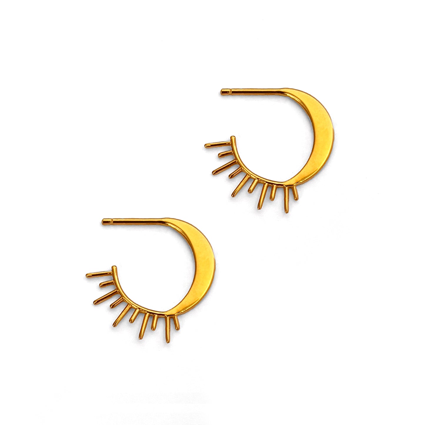 Stellette | Mini Sun Moon Earrings