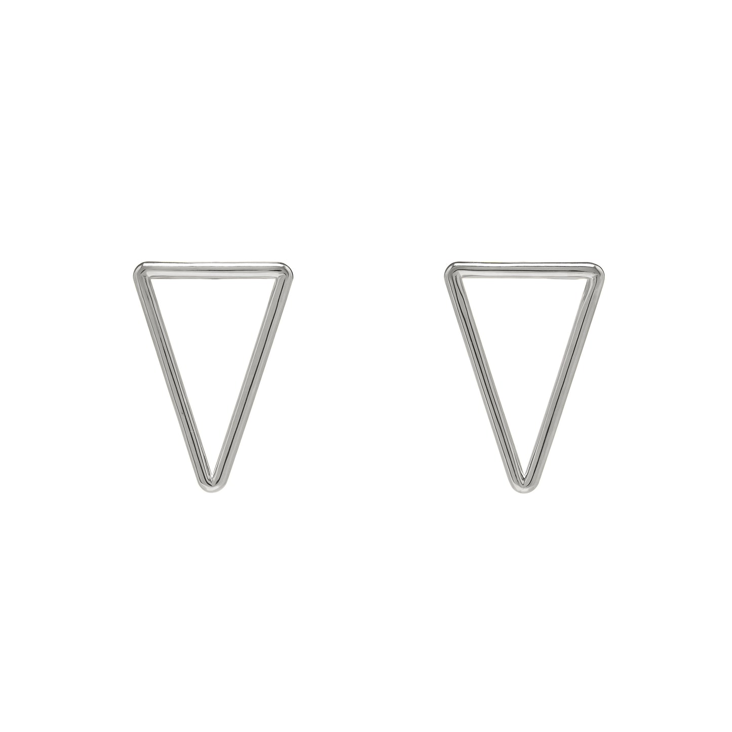 Triangulate | Open Triangle Earrings