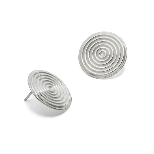 Zen | Concentric Circle Coin Earring
