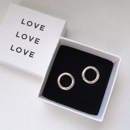 Amber | Small Circle Earrings