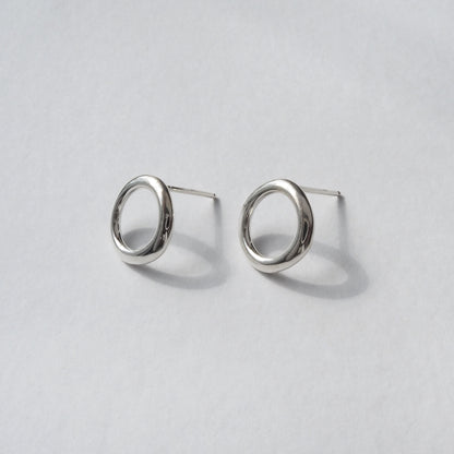 Amber | Small Circle Earrings
