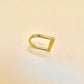Heart on the Line | Linear Heart Ring