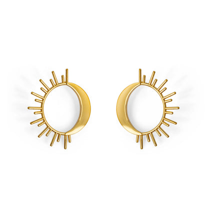 Celeste | Sun Moon Earrings