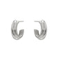 Aura Double | Oval Hoop Earrings