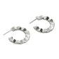 Facet Side Hoops | Modern Geometric Earrings