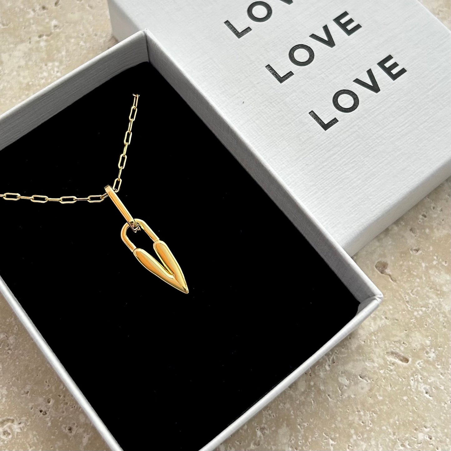 Whole Heart Lock | Heart Necklace