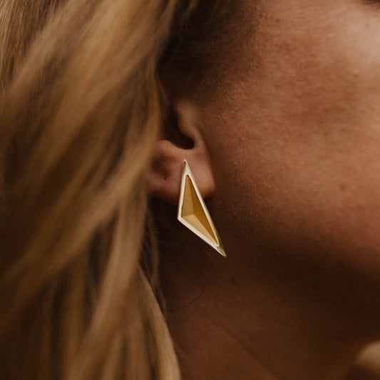 Empress | Triangle Geometric Earrings