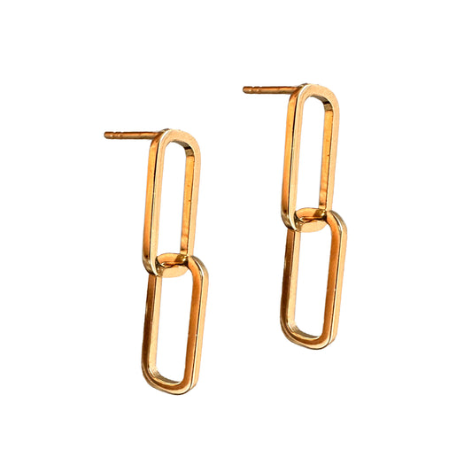 Linking | Dangling Link Earrings