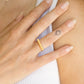 Heart on the Line | Linear Heart Ring