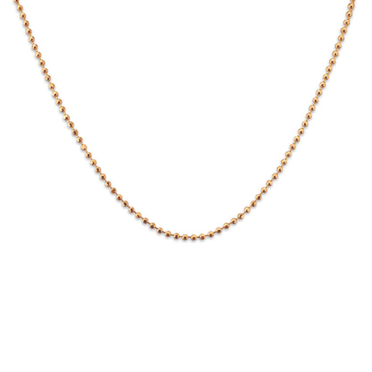 jewelry product photo Minimal Ball Bead gold necklace chain