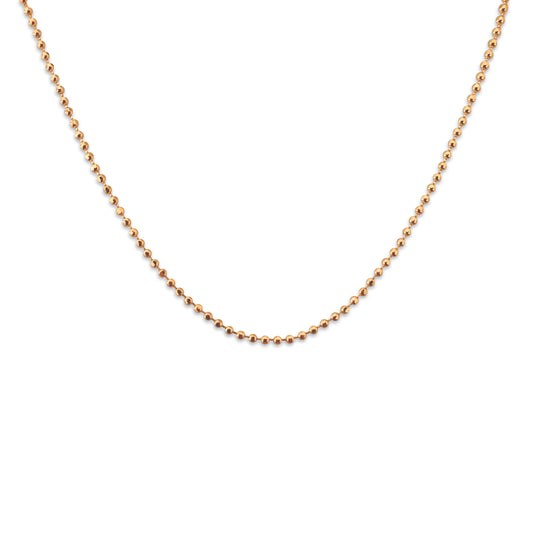 jewelry product photo Minimal Ball Bead gold necklace chain