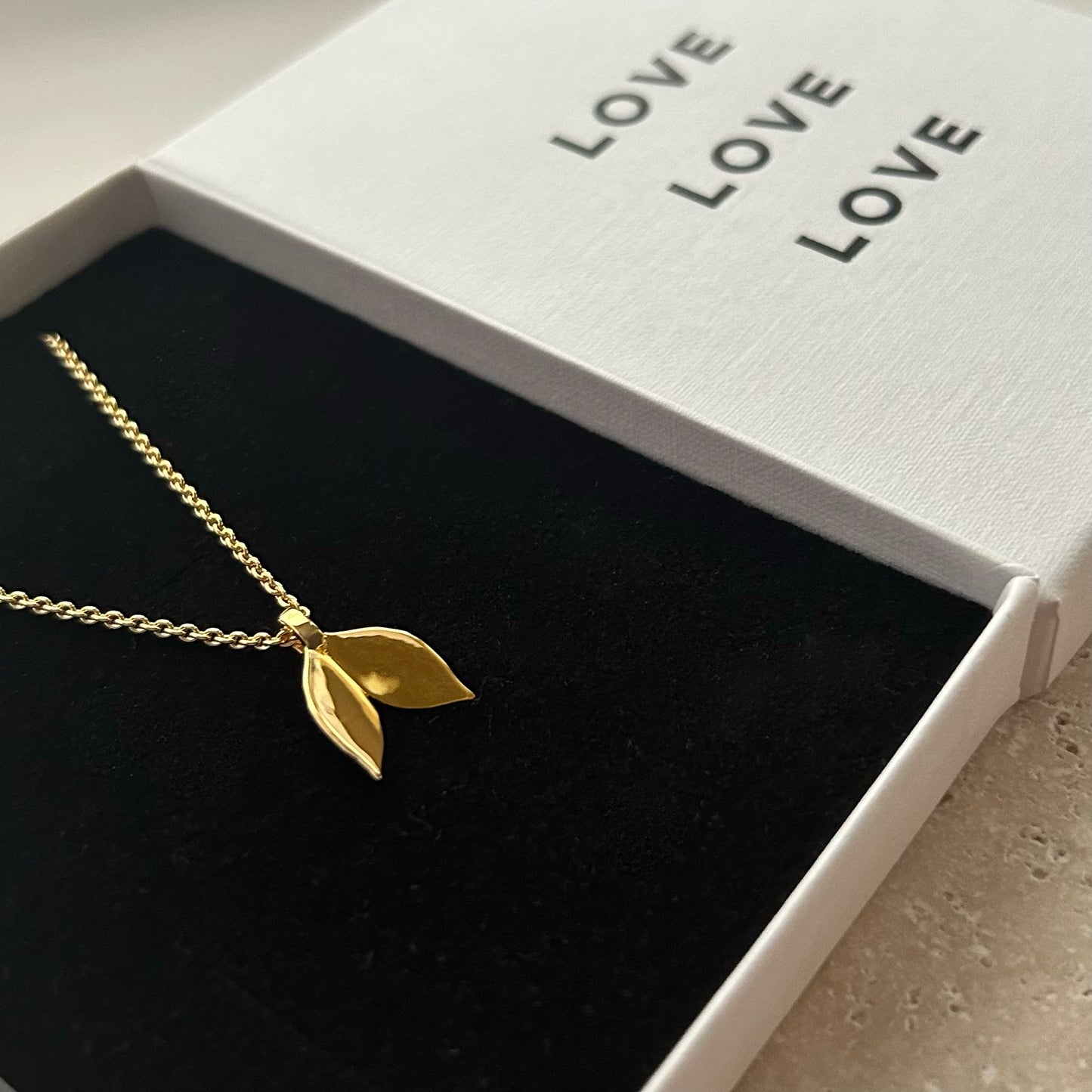 Mopani | Double Leaf Necklace