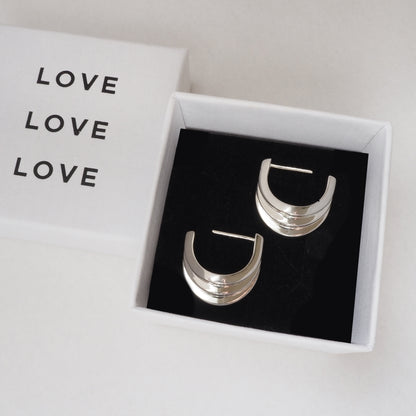 Juniper | Tri Hoop Earrings