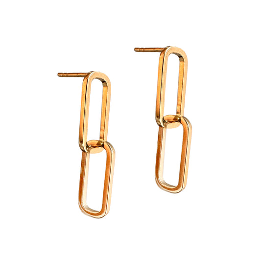 Linking | Dangling Link Earrings