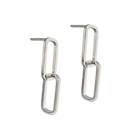 Linking | Dangling Link Earrings