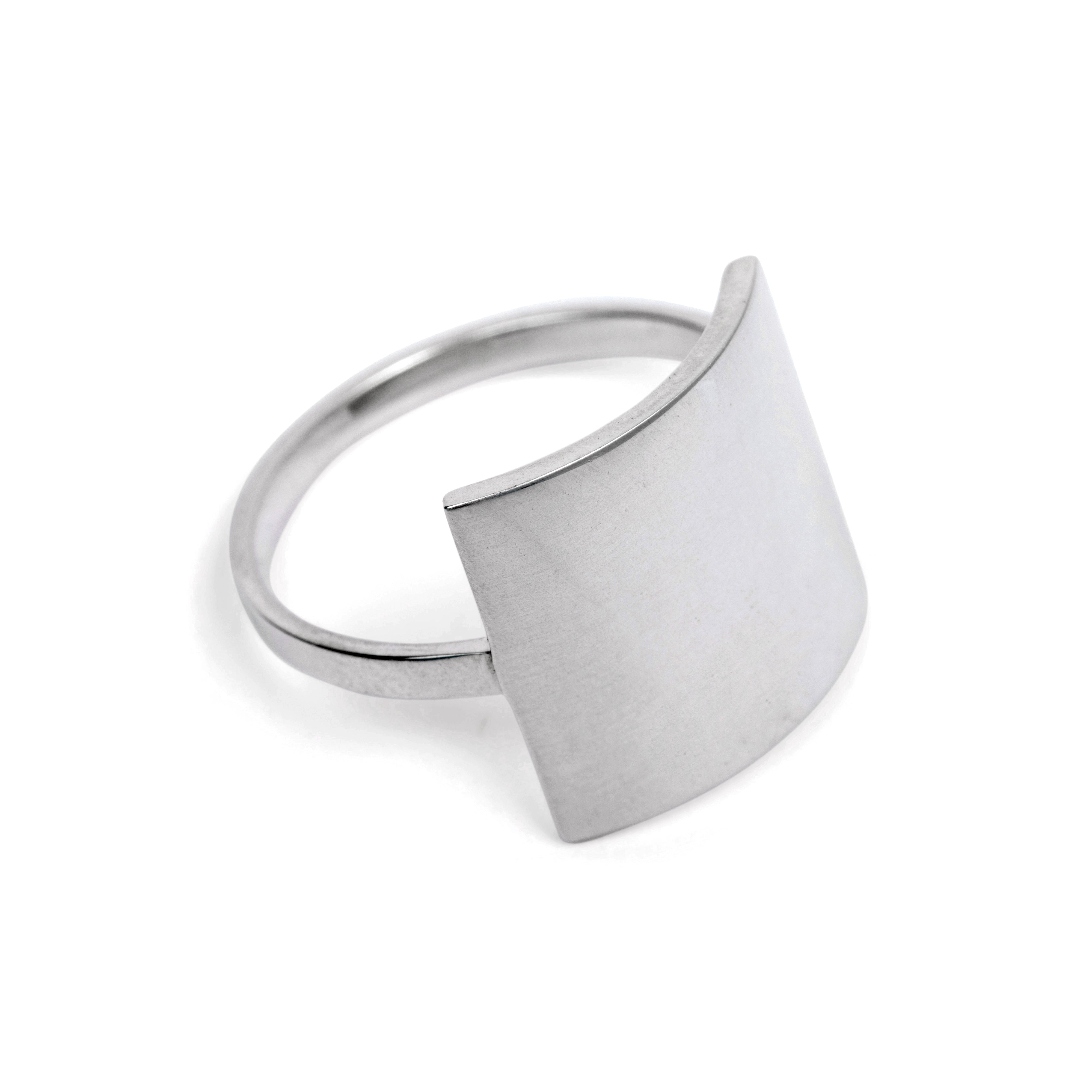 Shield | Modern Square Ring – Love Lori Michelle Jewelry