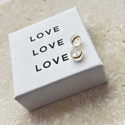 Amber | Small Circle Earrings