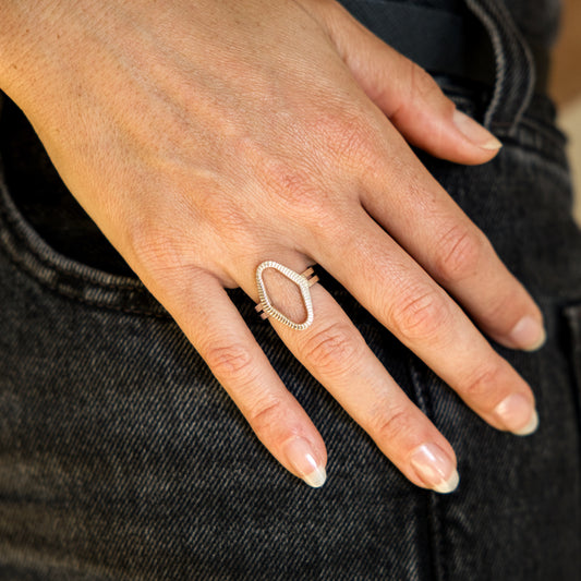 Snake Bite | Geometric Ring