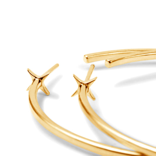 Starburst | Star Hoop Earrings