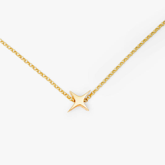 Star Sparkle Starburst gold vermeil necklace