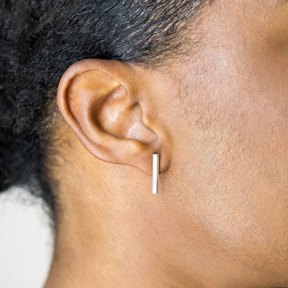 Tubular Two | Line Earrings