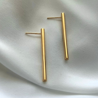 Tubular | Linear Drop Line Earrings