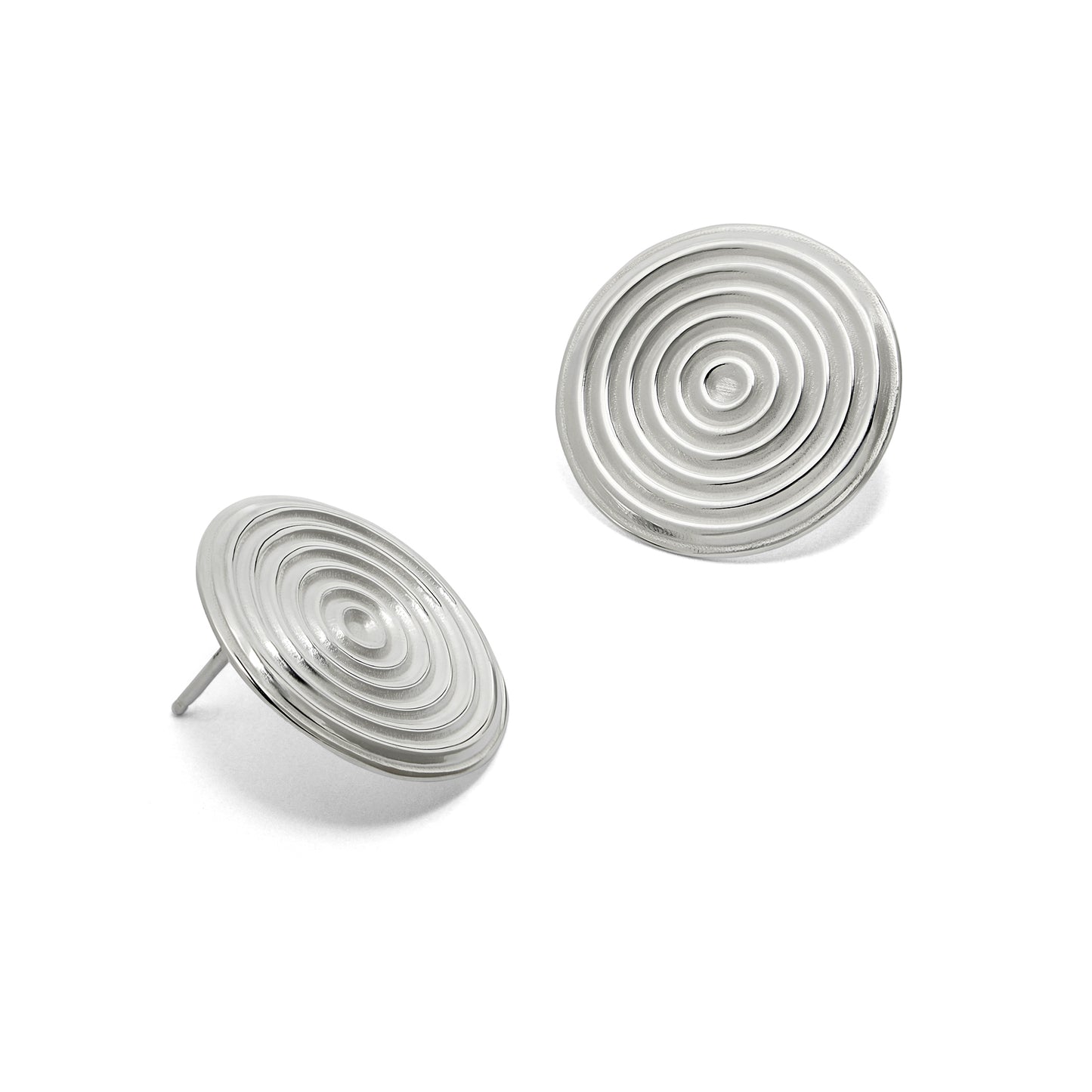 Zen | Concentric Circle Coin Earring