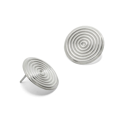 Zen | Concentric Circle Coin Earring