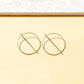Olive | Circle Line Earrings