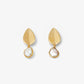 Bean Pearl Earrings | Geometric Droplet