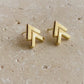 Peri | Geometric Chevron Earrings