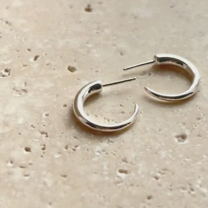 Spike Hoops | Medium Hoop Earrings