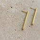 Tubular | Linear Drop Line Earrings