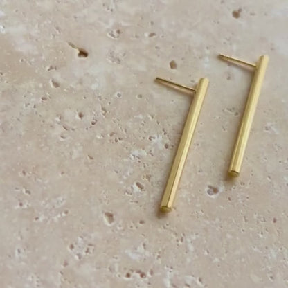 Tubular | Linear Drop Line Earrings