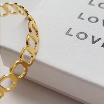 Link Foundation | Geometric Bangle Bracelet