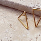 Triangulate | Open Triangle Earrings