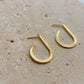 Talia | Curved Teardrop Earrings