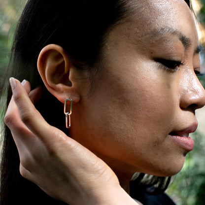 Linking | Dangling Link Earrings